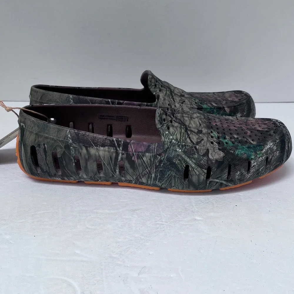 Floafers Country Club Driver Mossy Oak Camo Slip On Loafer‎ Shoes Men's Size 8